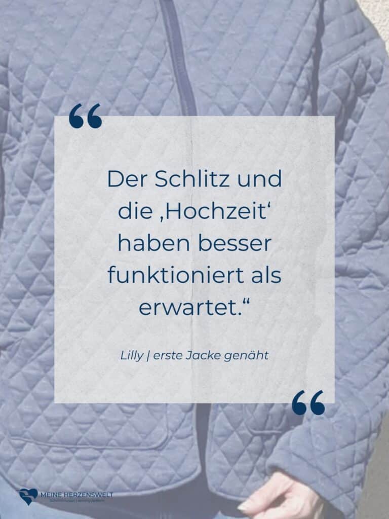 26 16 Skara Zitate Jacke nähen Anfänger Schnittmuster Steppjacke Meine Herzenswelt (9)