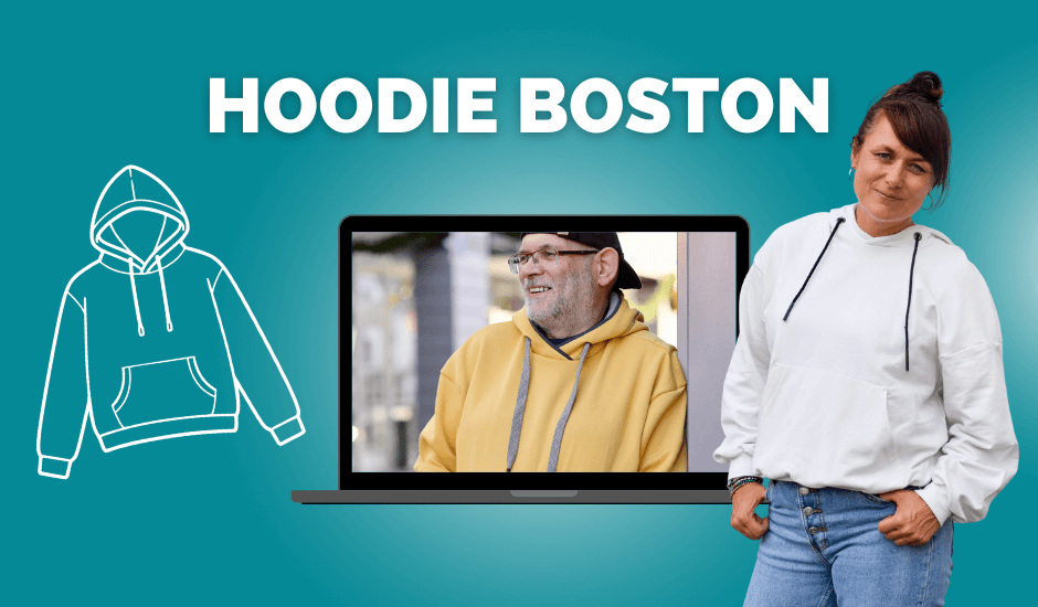 Courleys Artikelbild Hoodie Boston - Meine Herzenswelt - VIdeonähkurs Hoodie