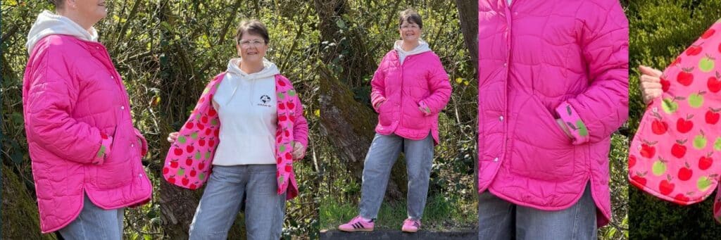 Silke Jacke für Anfänger Nähen Skara Schnittmuster Steppjacke Meine Herzenswelt