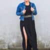 Rock mit Schlitz Rock für Damen Denia Schnittmuster Nähen Meine Herzenswelt Ilona