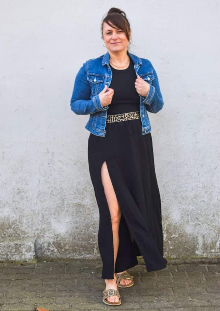 Rock mit Schlitz Rock für Damen Denia Schnittmuster Nähen Meine Herzenswelt Ilona