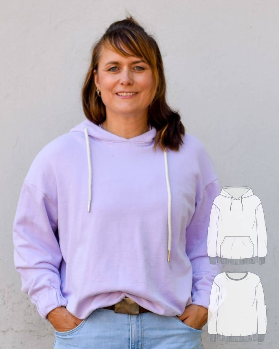 Boston Hoodie Pullover Schnittmuster